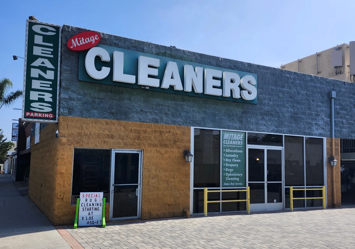 Mitage Cleaners storefront at 1842 S Robertson Blvd, Los Angeles
