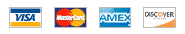 Visa, Mastercard, American Express, Discover